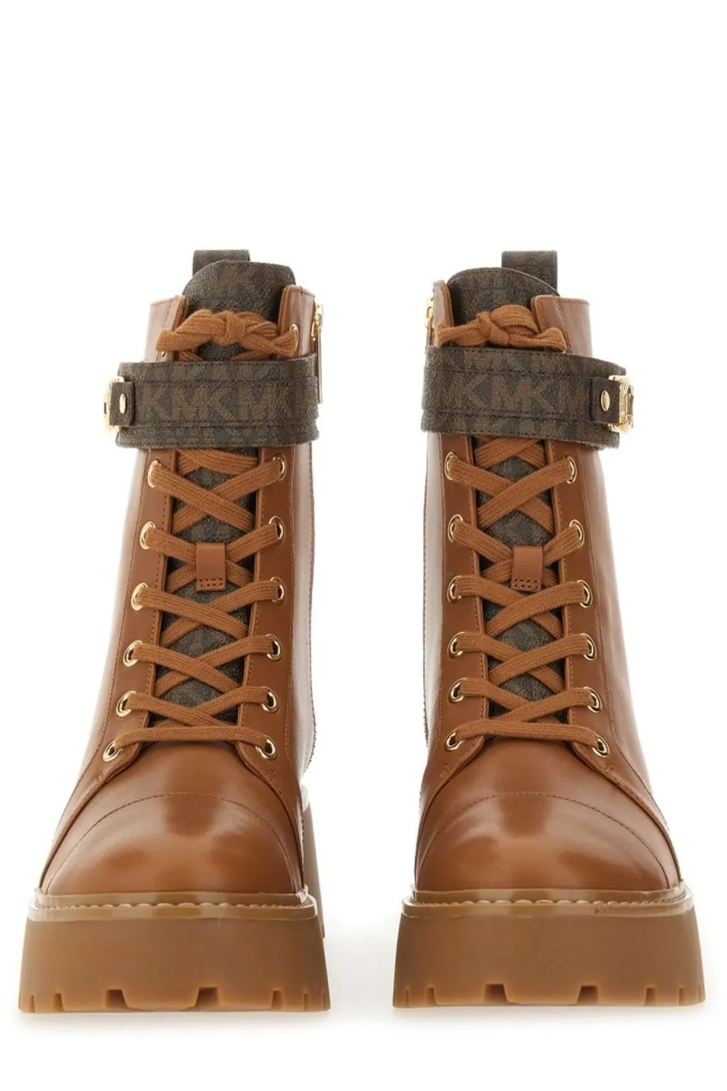 Michael Michael Kors Logo Plaque Ankle Boots