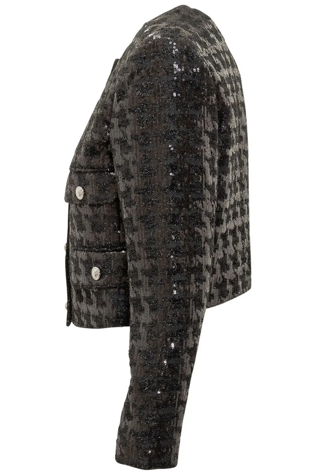 Michael Michael Kors Sequined Tweed Cropped Jacket