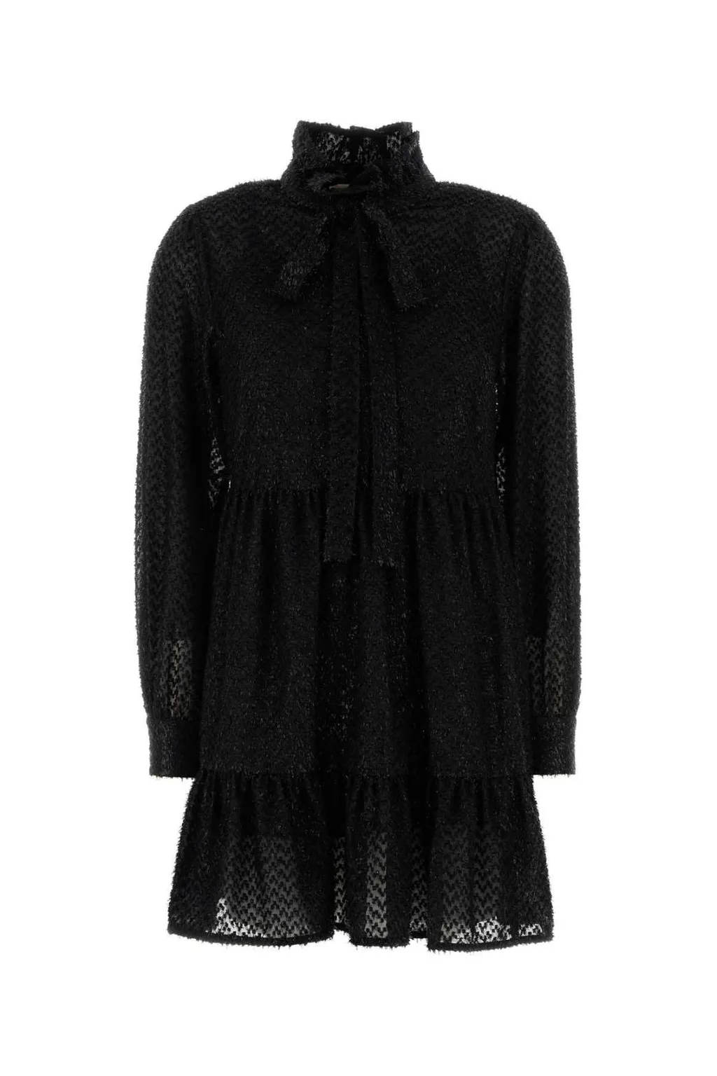 Michael Michael Kors Jacquard Tie-Neck Dress