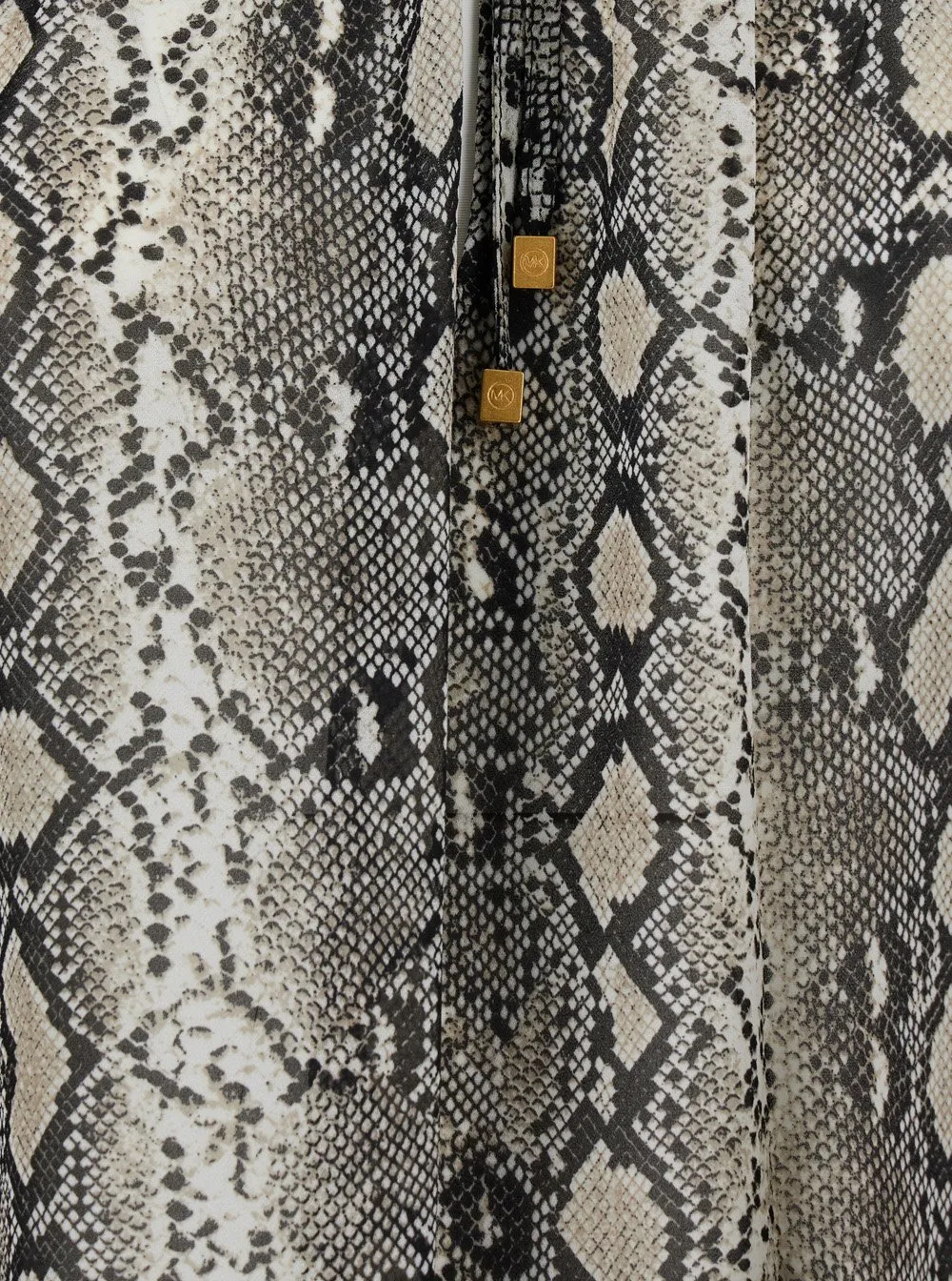 Michael Michael Kors Printed Drawstring Blouse