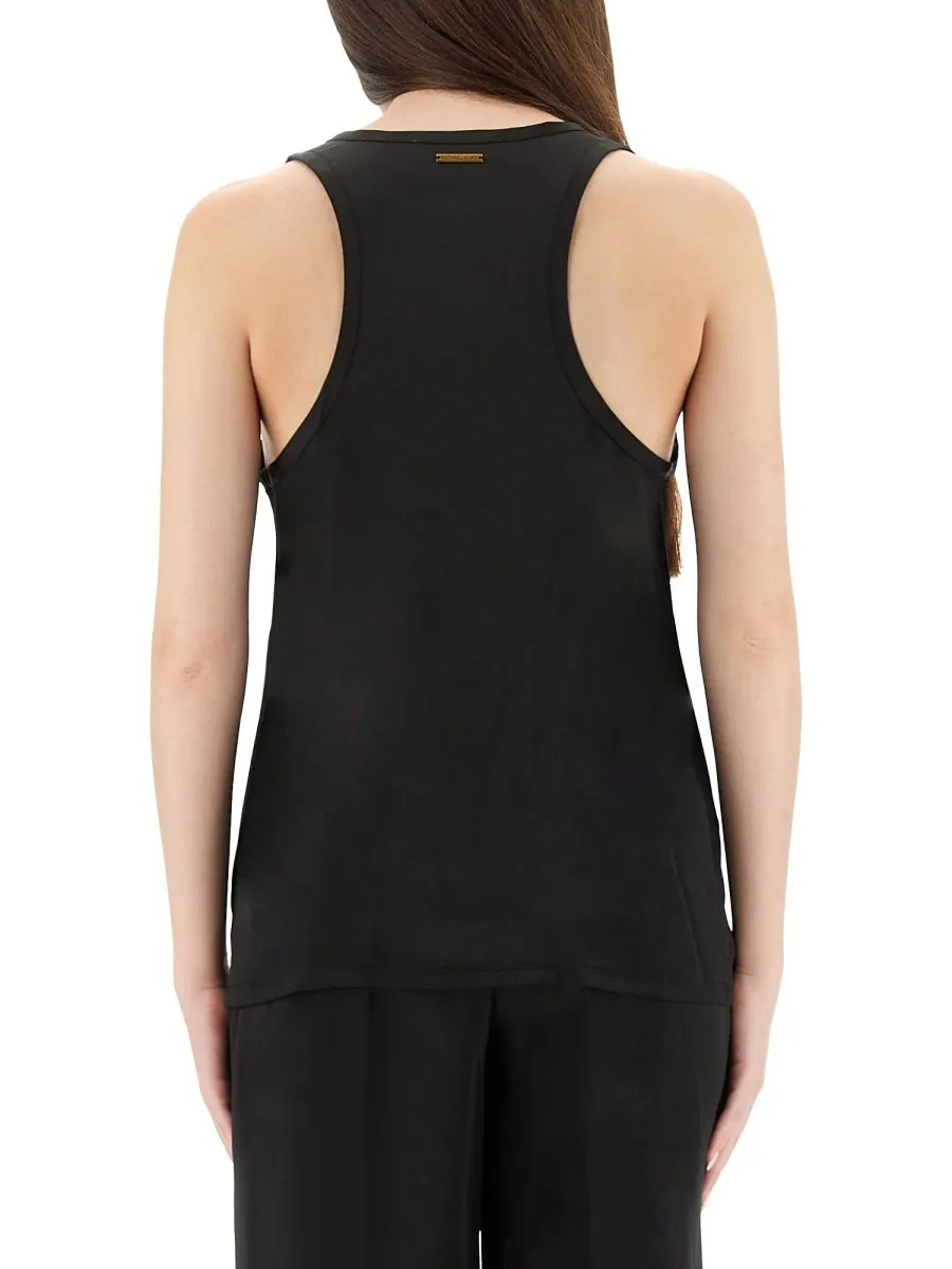 Michael Michael Kors Satin Racerback Tank Top