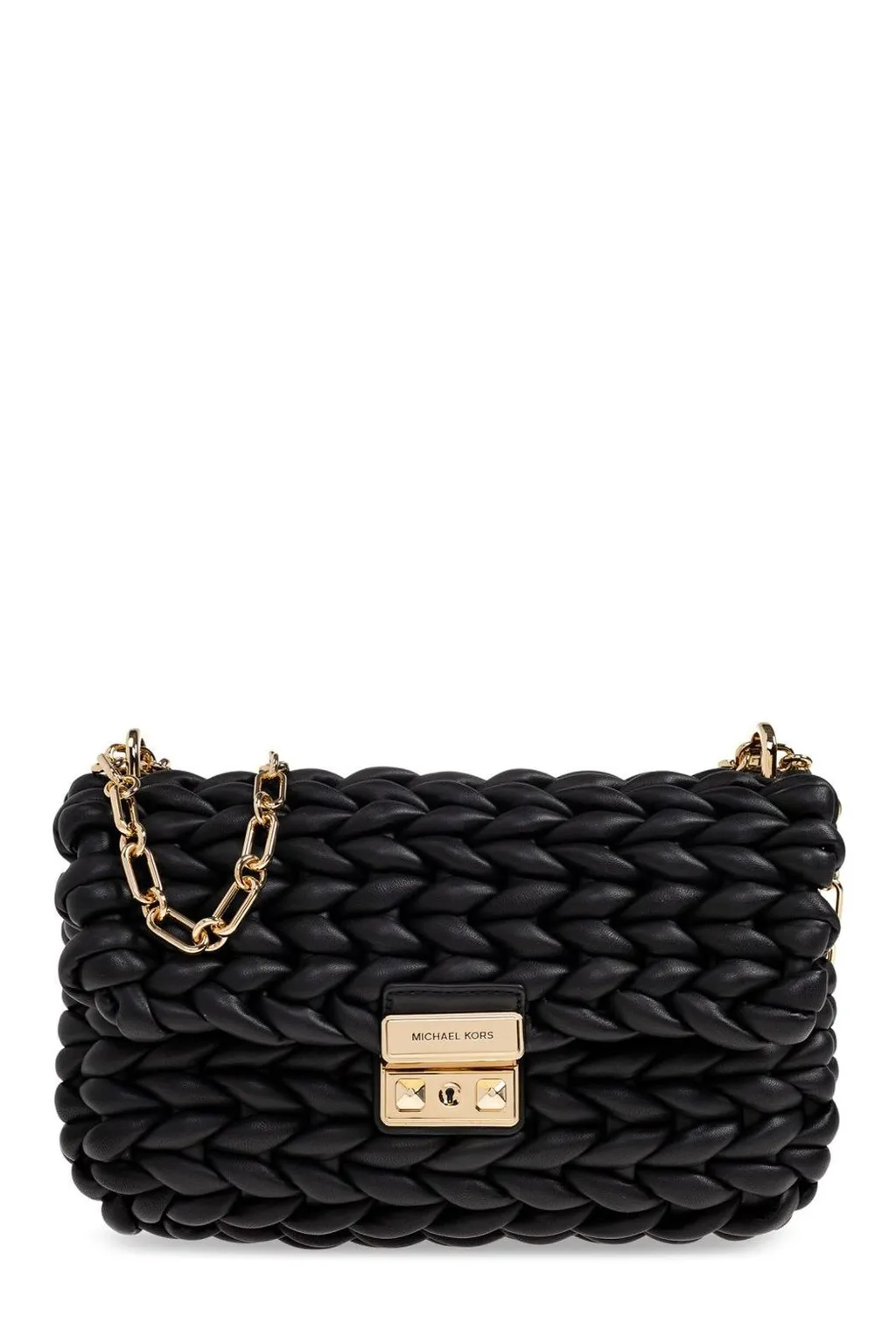 Michael Michael Kors Tribeca Large Hand-Braided Shoulder Bag