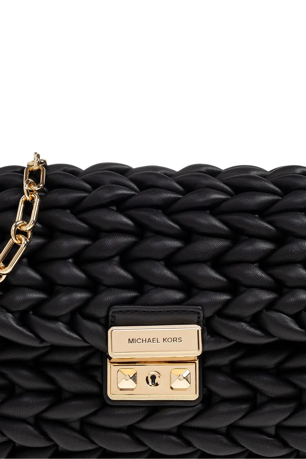 Michael Michael Kors Tribeca Large Hand-Braided Shoulder Bag
