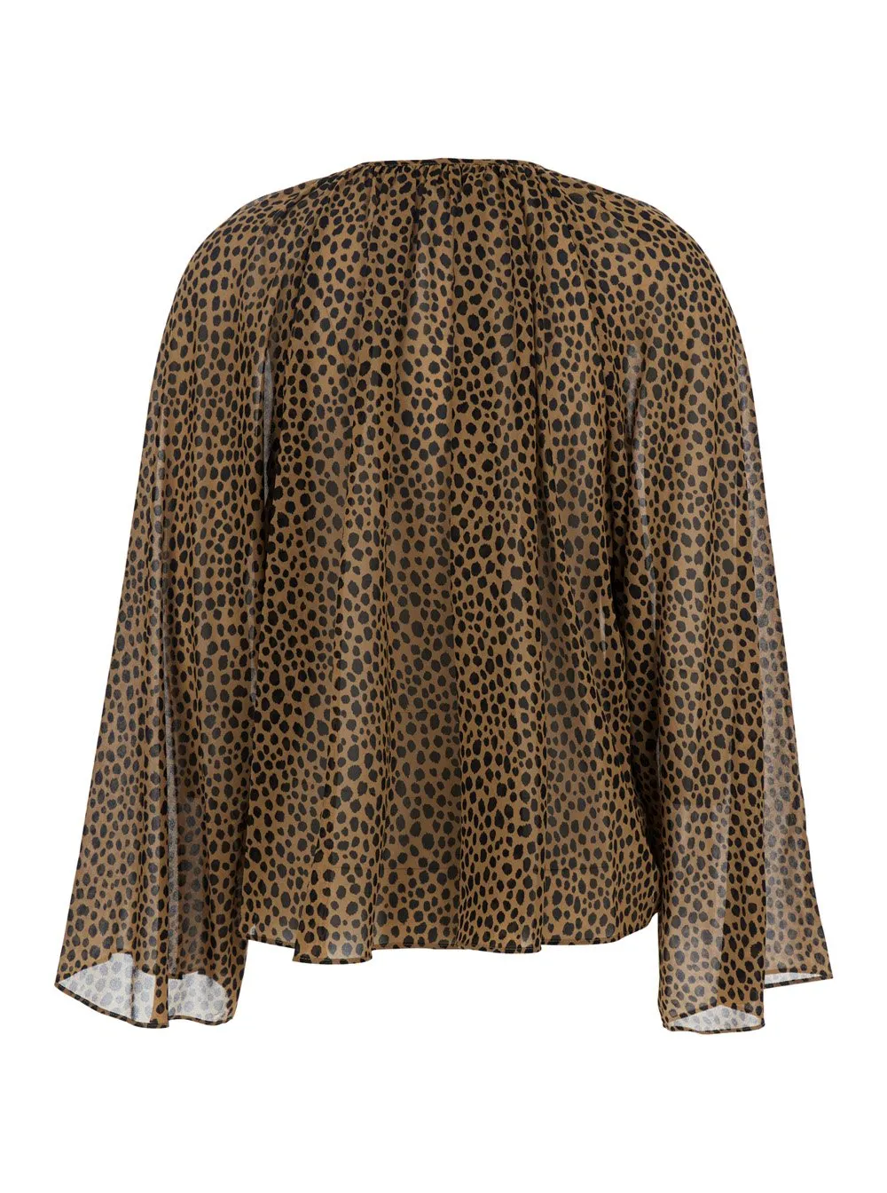 Michael Michael Kors All-Over Leopard Printed Crewneck Top