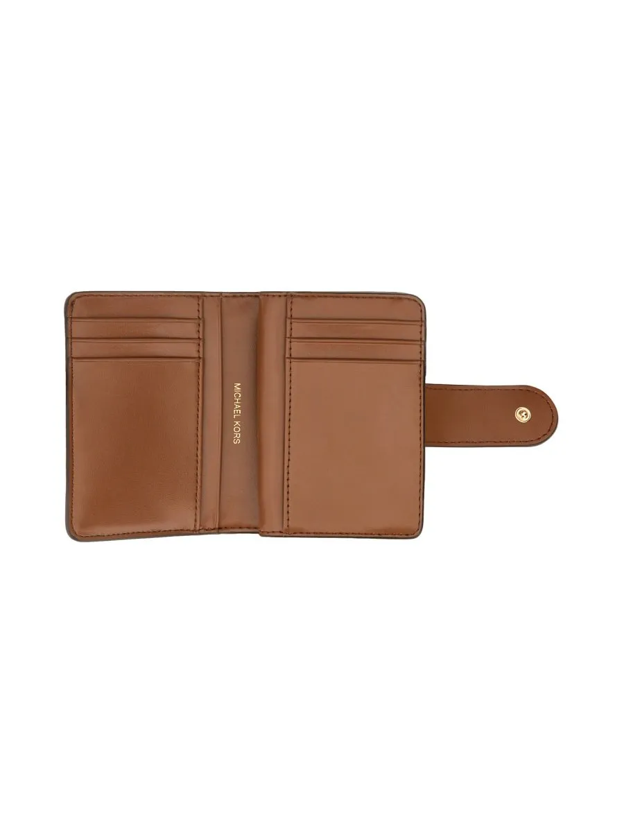 Michael Michael Kors Logo-Plaque Zipped Wallet