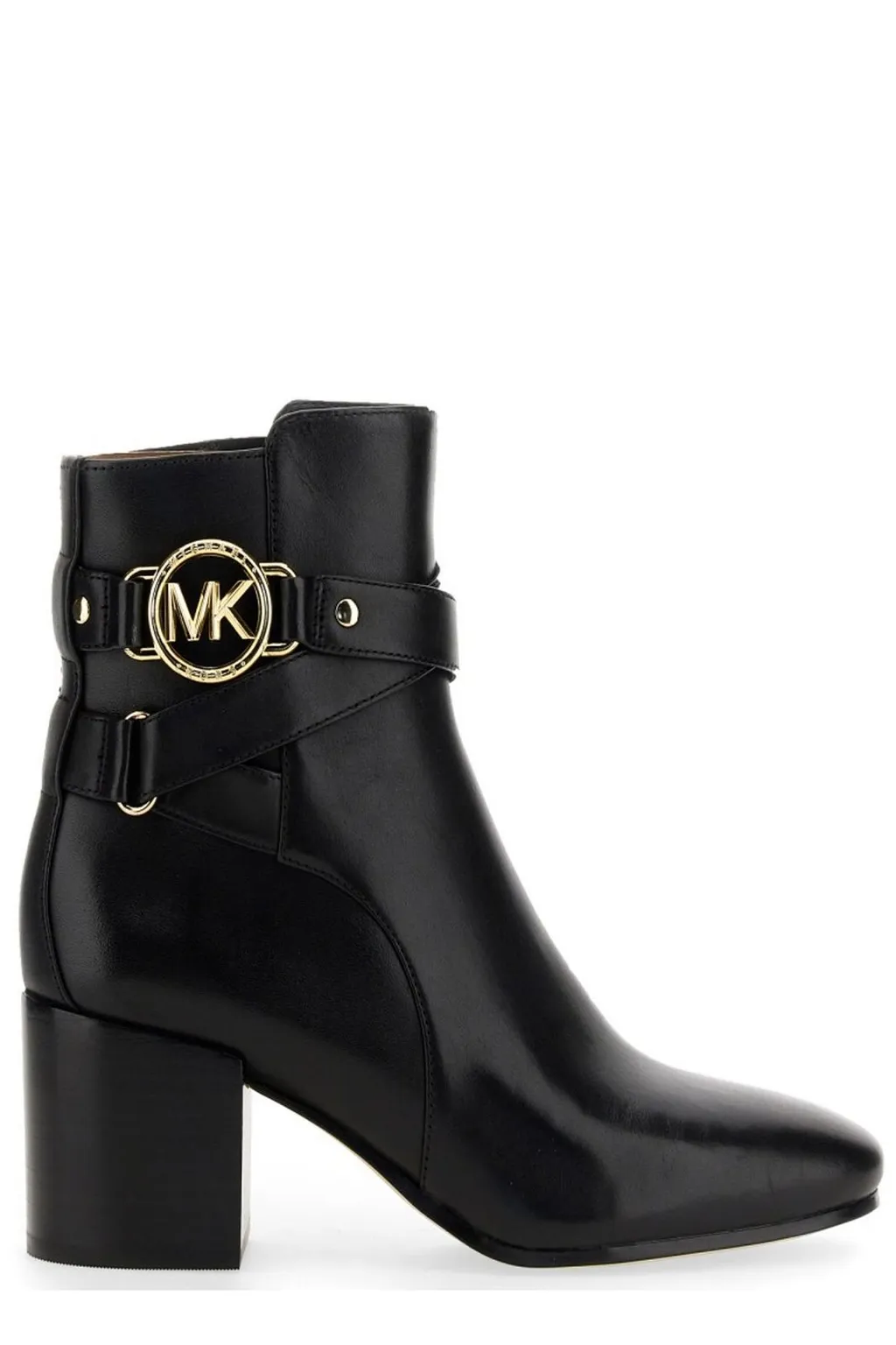 Michael Michael Kors Logo Plaque Ankle Boots