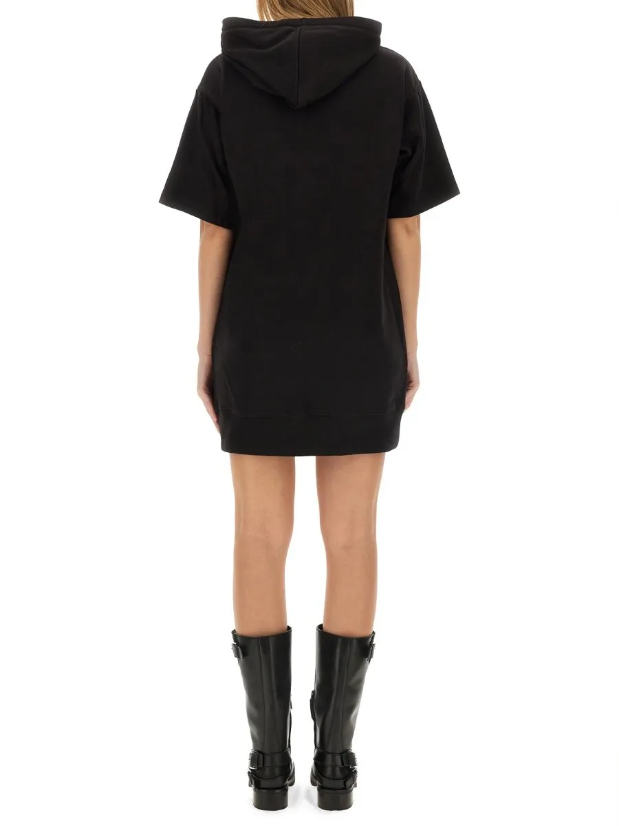 Michael Michael Kors Drawstring Hooded Mini Dress