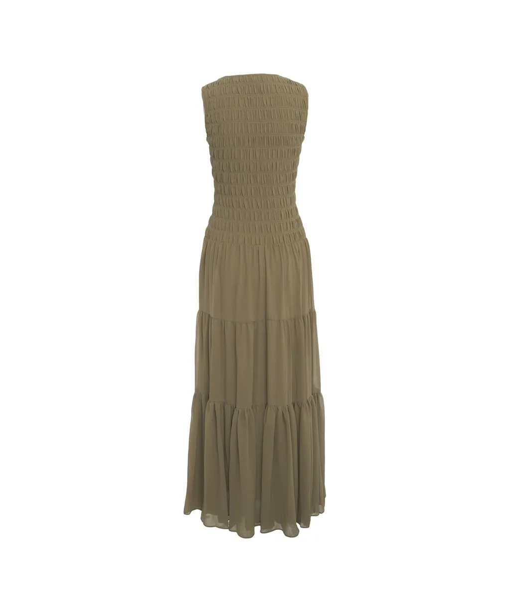 Michael Michael Kors Smocked Georgette Tank Dress