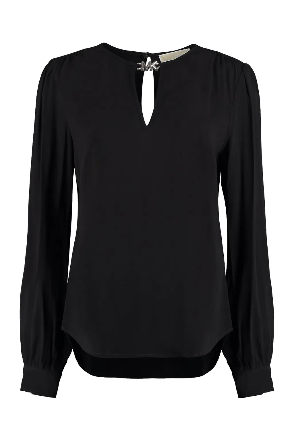 Michael Michael Kors Puff-Sleeved V-Neck Blouse