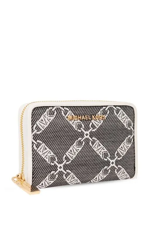 Michael Michael Kors Monogram Pattern Zipped Wallet