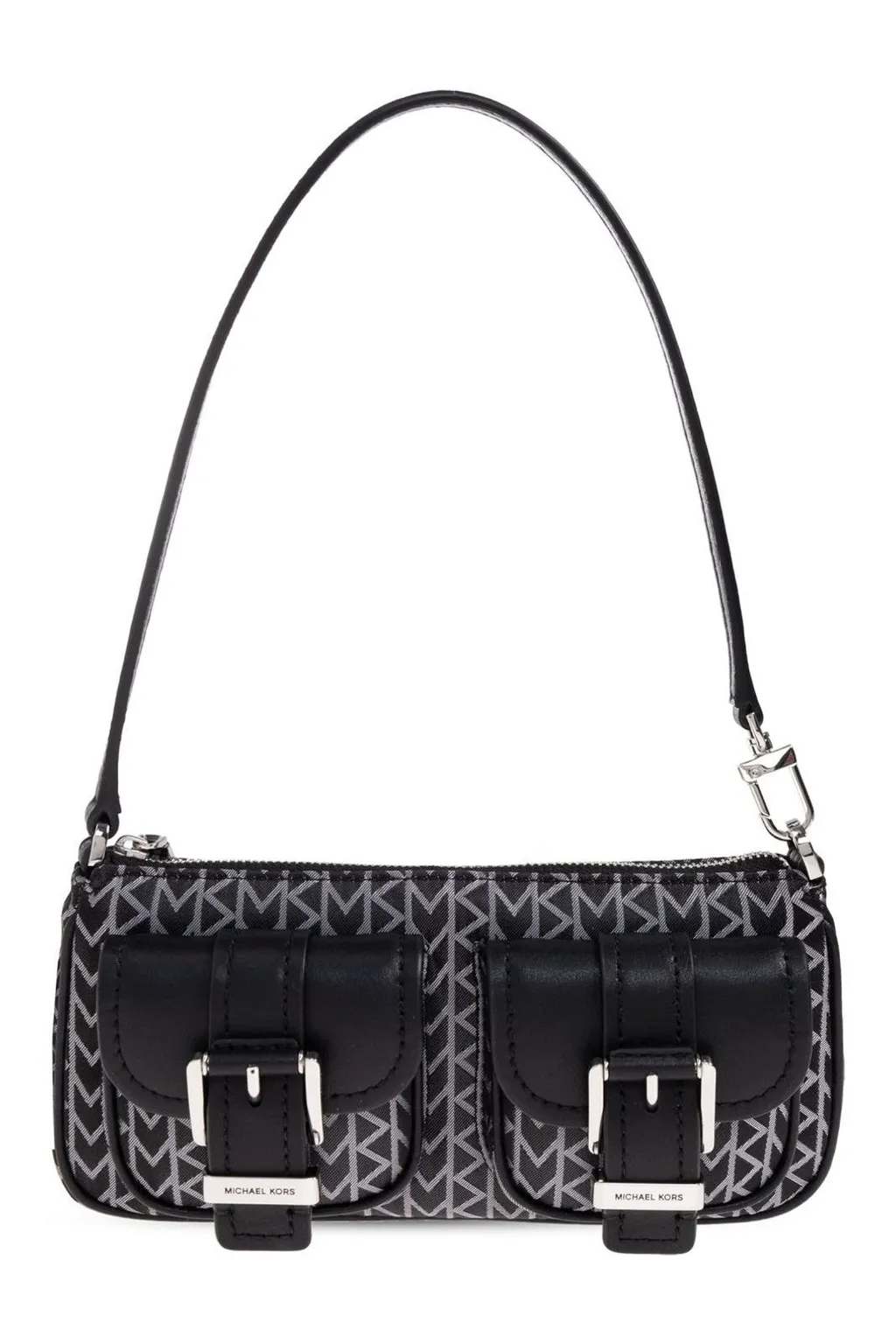 Michael Michael Kors Zoe Small Logo Jacquard Shoulder Bag