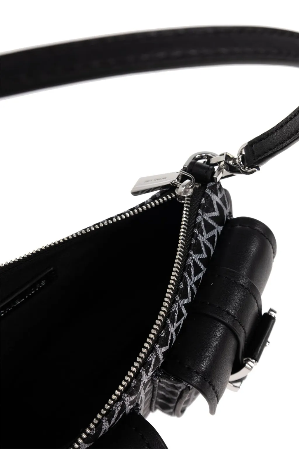 Michael Michael Kors Zoe Small Logo Jacquard Shoulder Bag