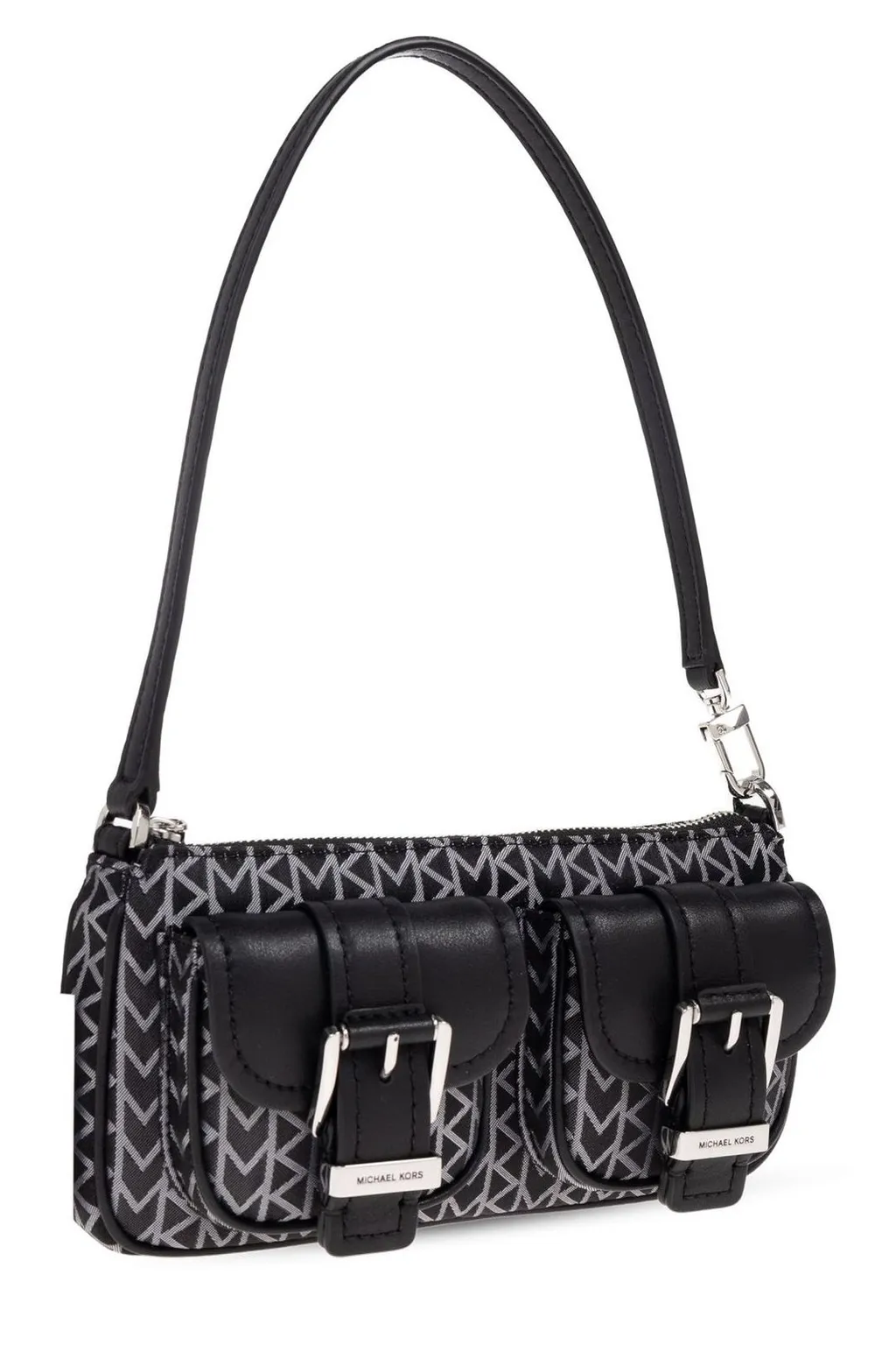 Michael Michael Kors Zoe Small Logo Jacquard Shoulder Bag