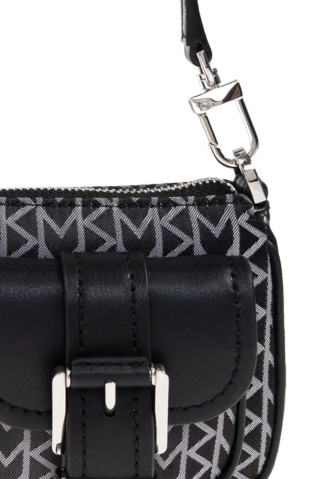 Michael Michael Kors Zoe Small Logo Jacquard Shoulder Bag