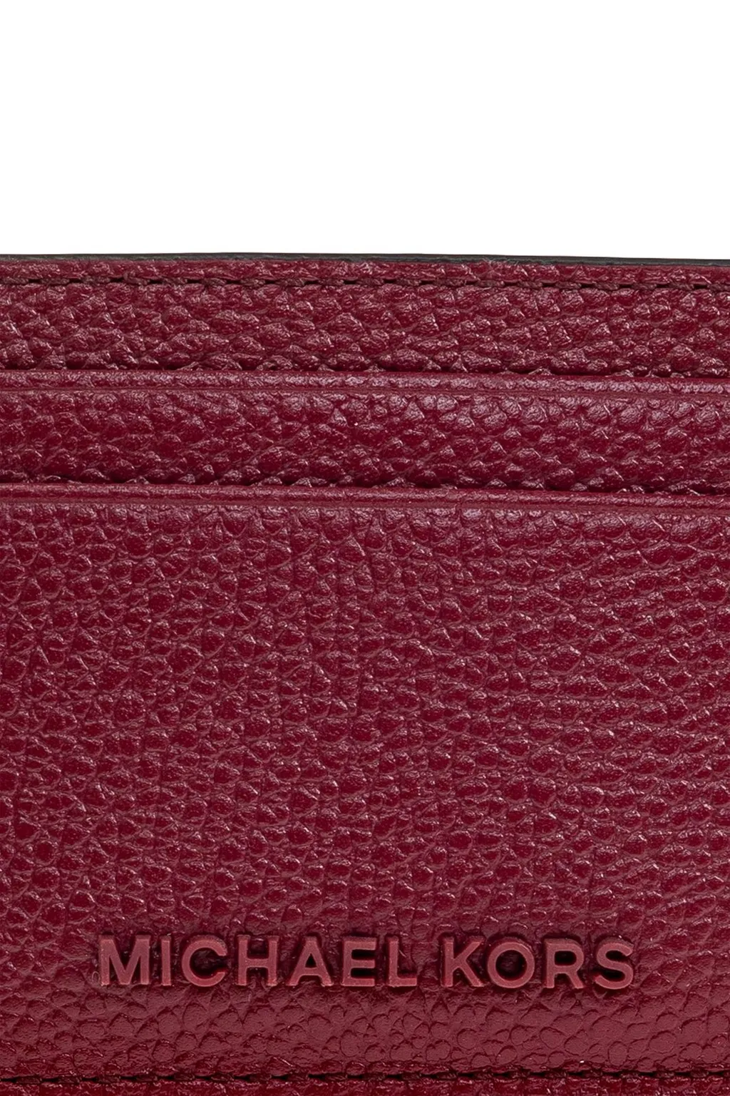 Michael Michael Kors Jet Set Pebbled Leather Card Case
