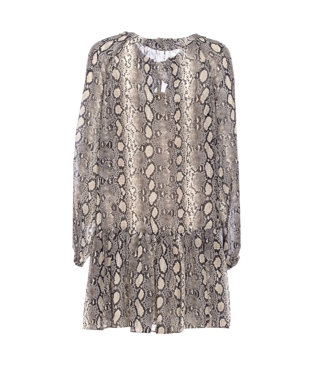 Michael Michael Kors Print Georgette Ruffle Mini Dress