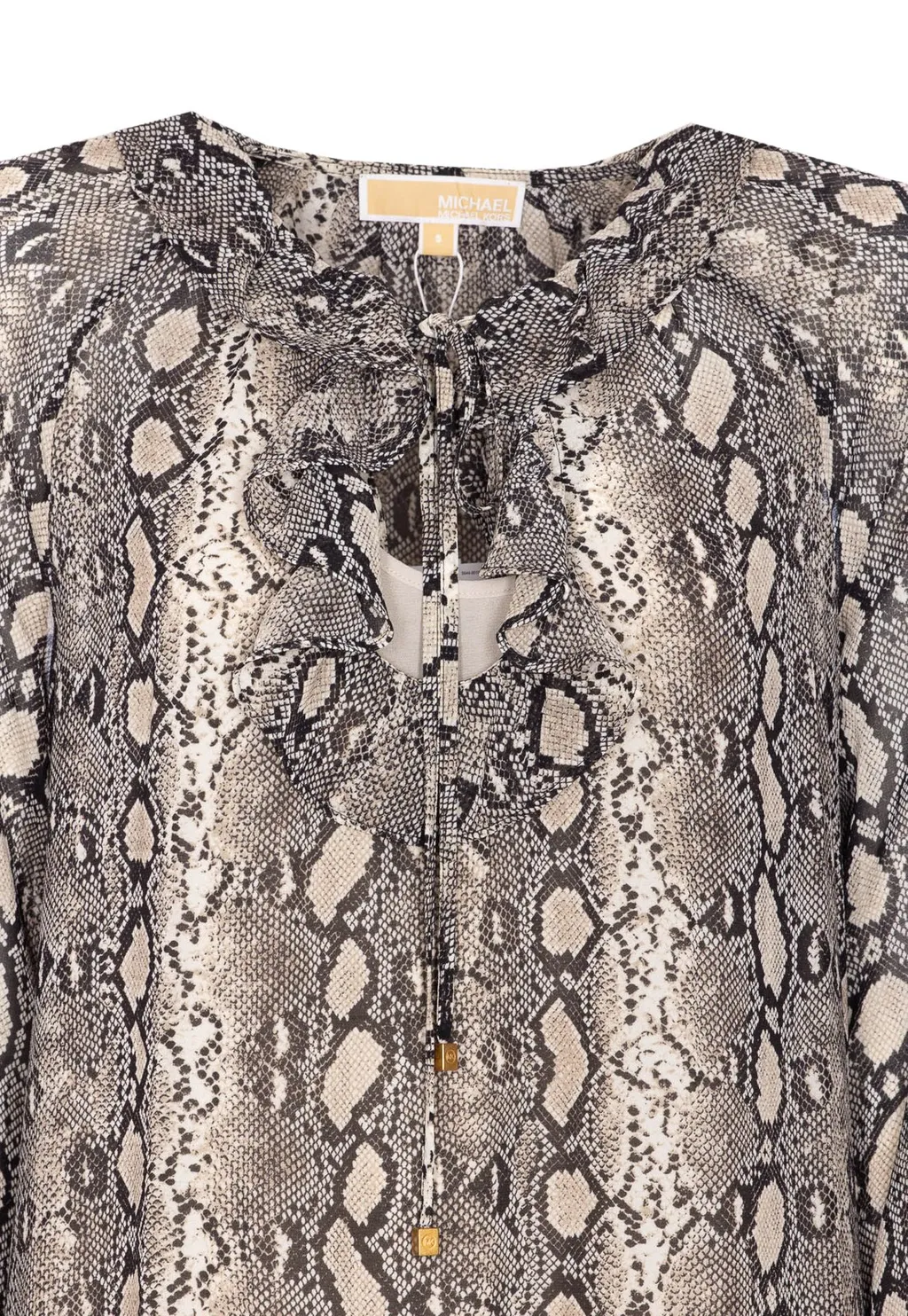 Michael Michael Kors Print Georgette Ruffle Mini Dress