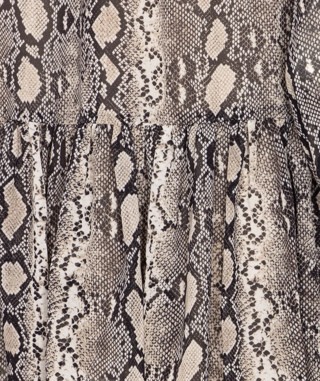 Michael Michael Kors Print Georgette Ruffle Mini Dress
