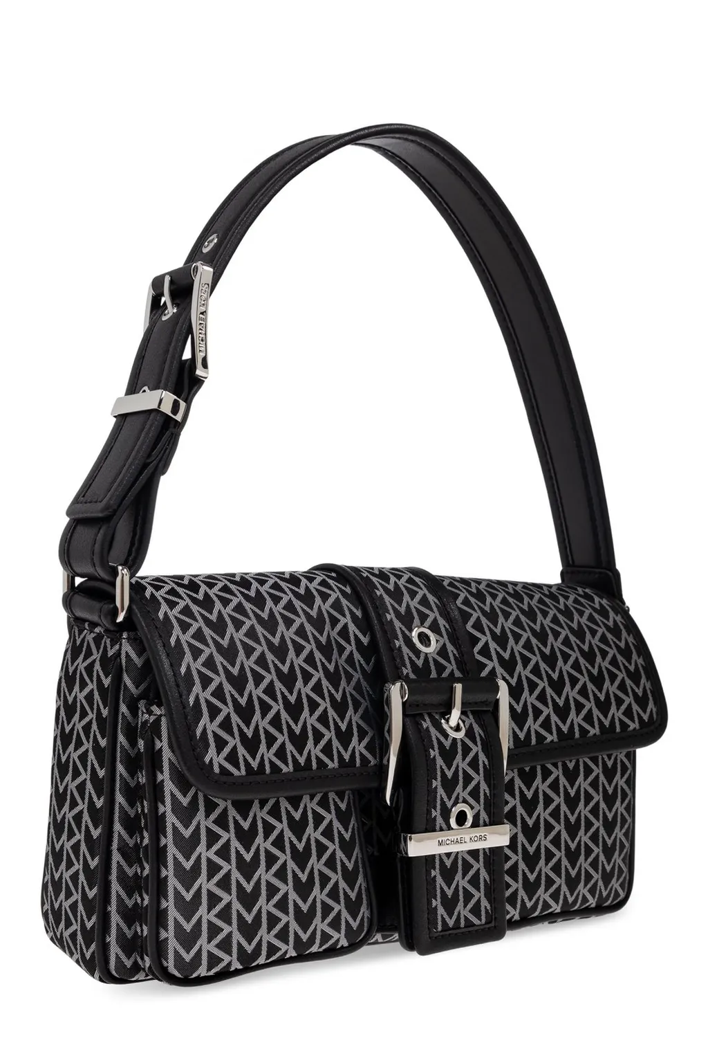 Michael Michael Kors Logo Jacquard Colby Medium Shoulder Bag