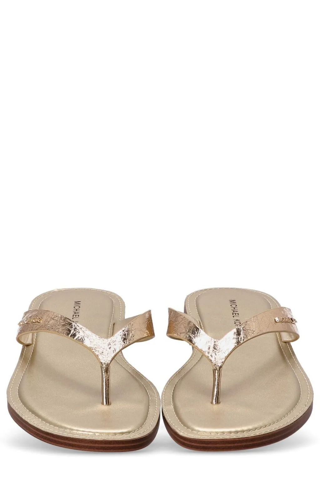 Michael Michael Kors Koko Metallic Flip Flop Sandals