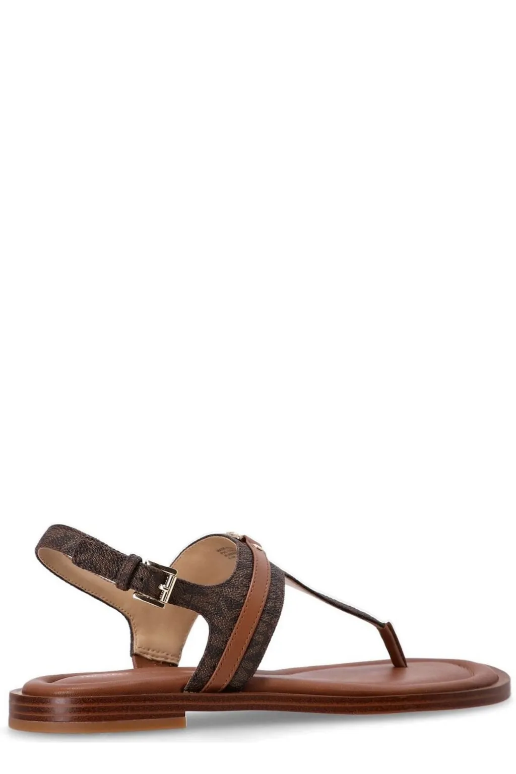 Michael Michael Kors Mandy Signature Logo T-Strap Sandals