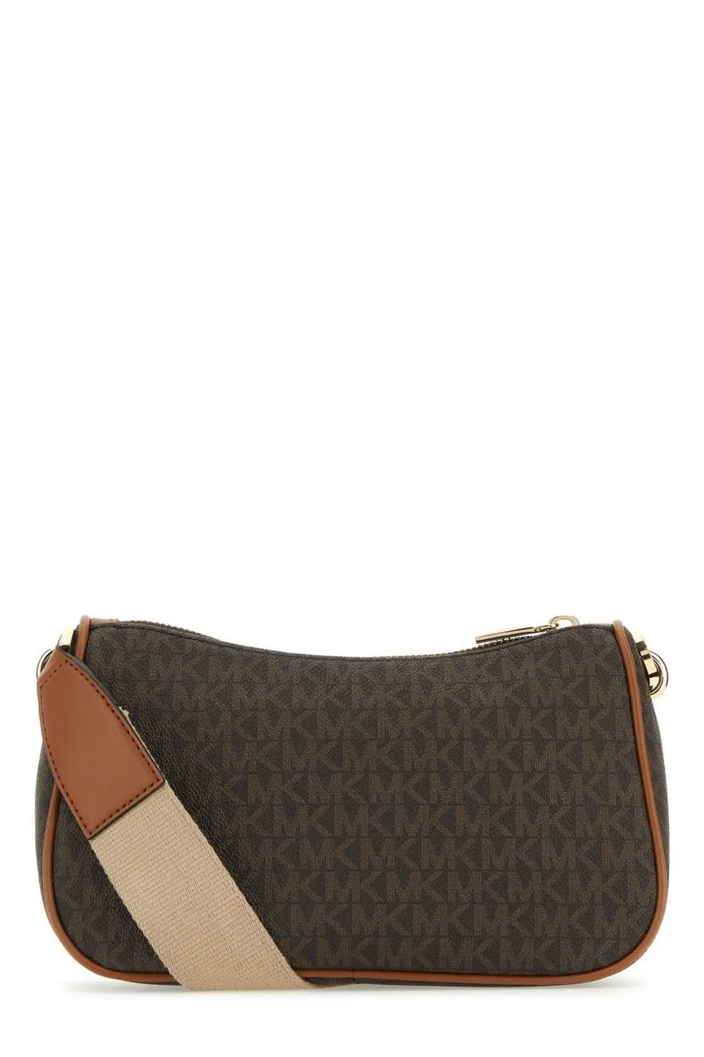 Michael Michael Kors Monogram-Patterned Zipped Crossbody Bag