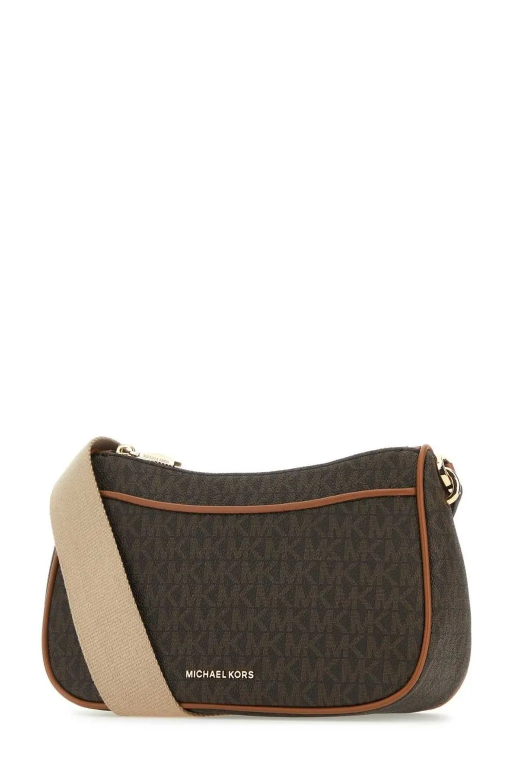 Michael Michael Kors Monogram-Patterned Zipped Crossbody Bag