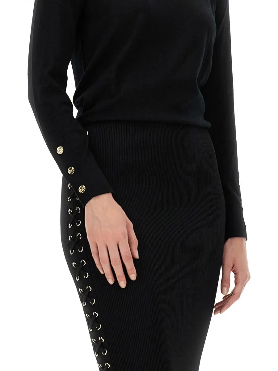 Michael Michael Kors Buttoned Knit Top
