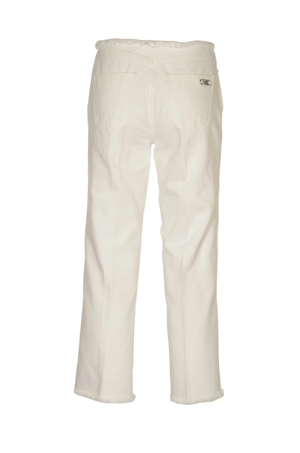 Michael Michael Kors Frayed Denim Cropped Jeans