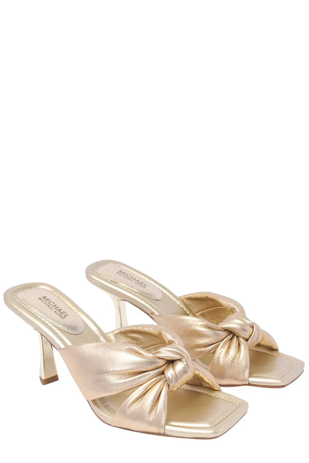 Michael Michael Kors Elena Metallic Heeled Sandals