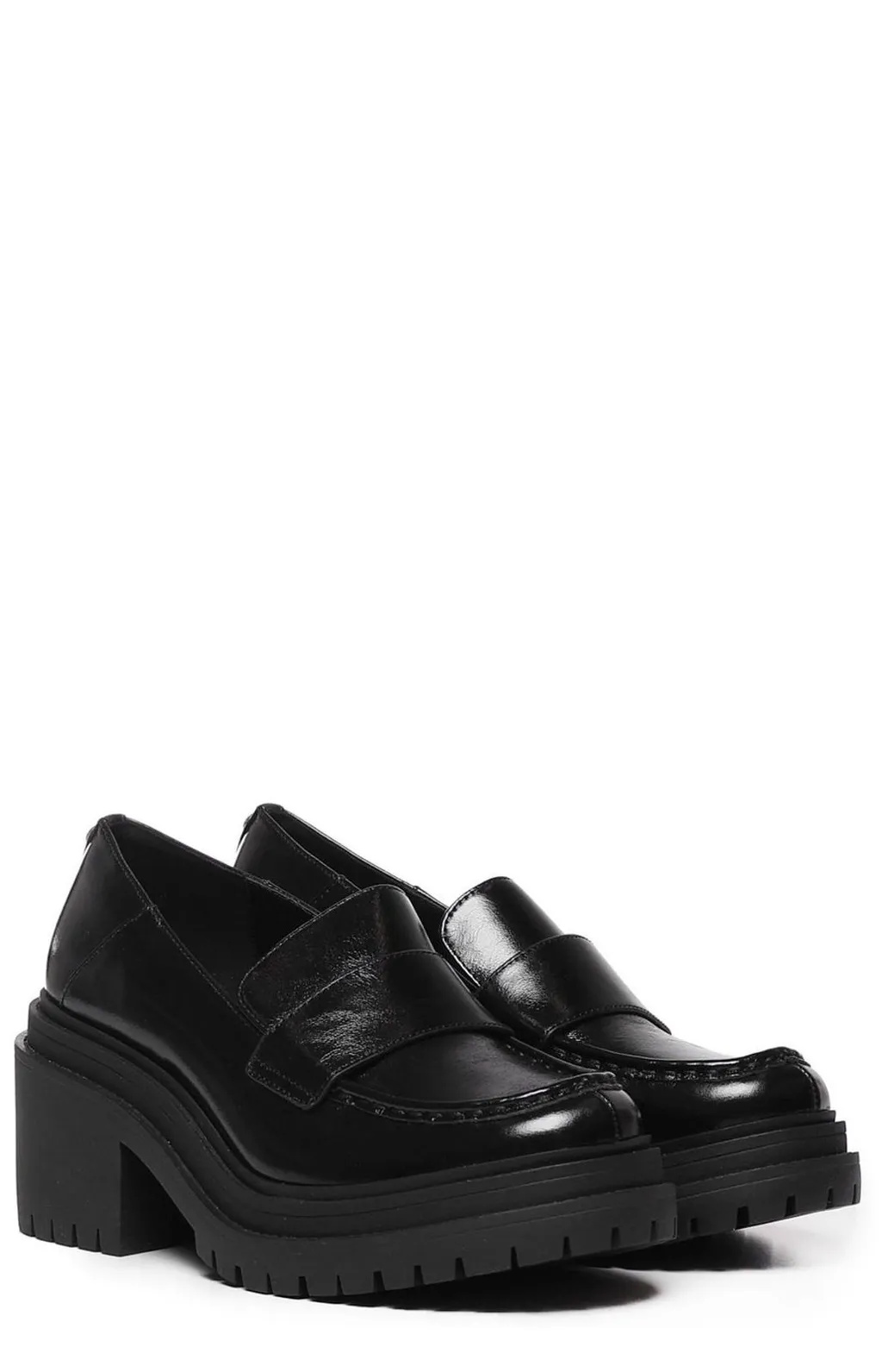 Michael Michael Kors Round Toe Block-Heel Loafers