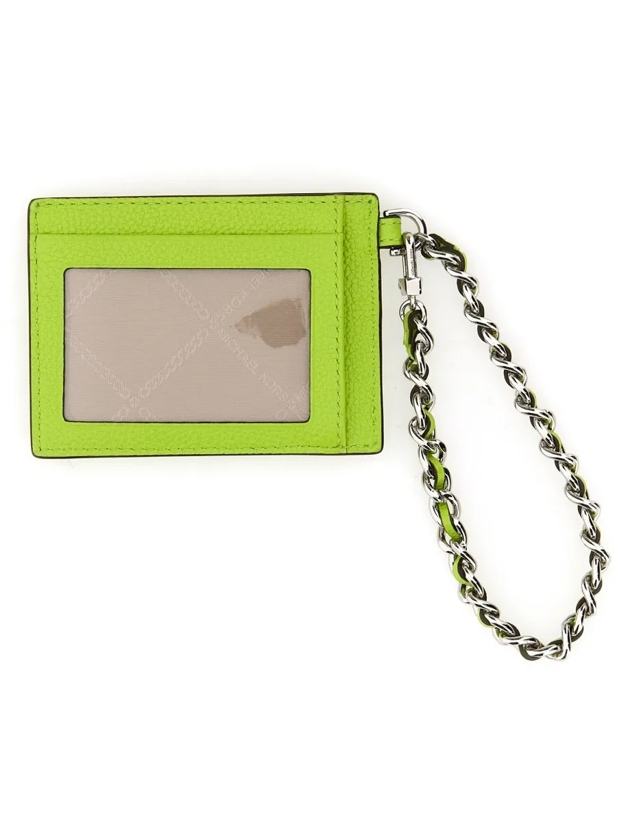 Michael Michael Kors Logo Plaque Card Holder