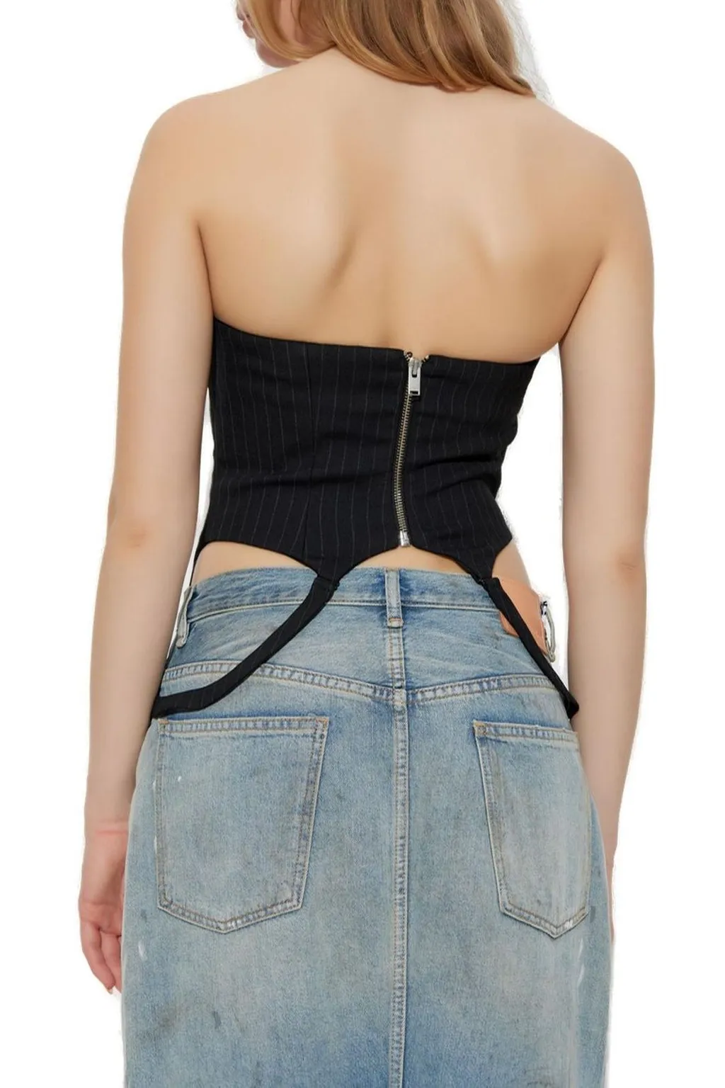 Misbhv Pinstripe Corset Top
