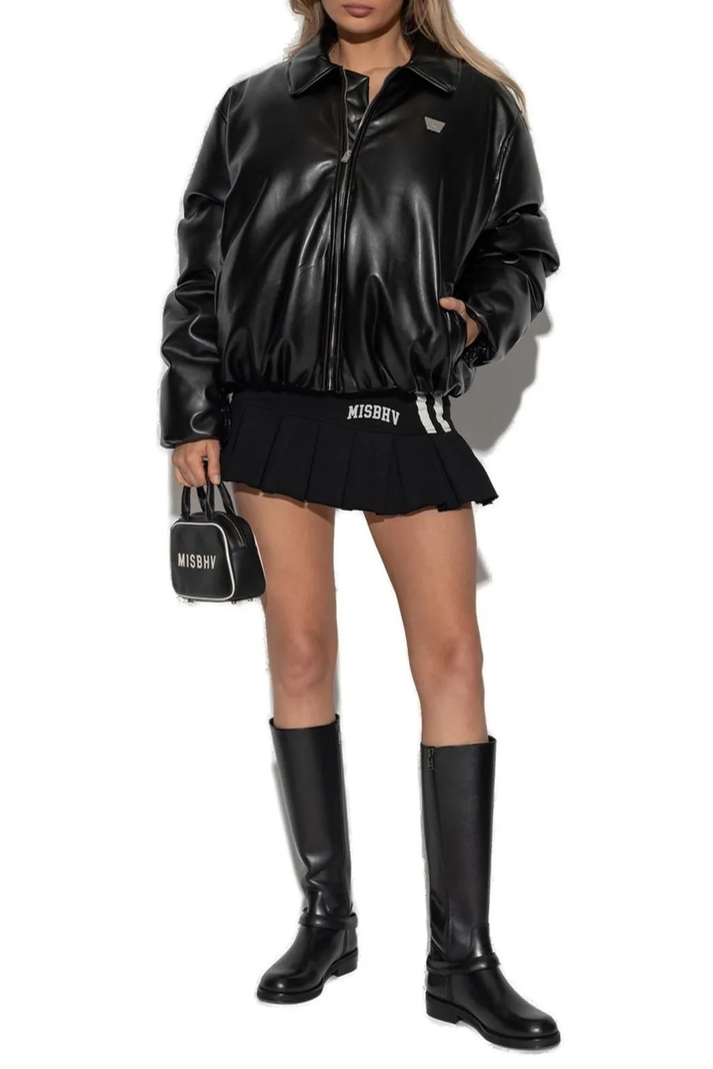 Misbhv Varsity Pleated Mini Skirt