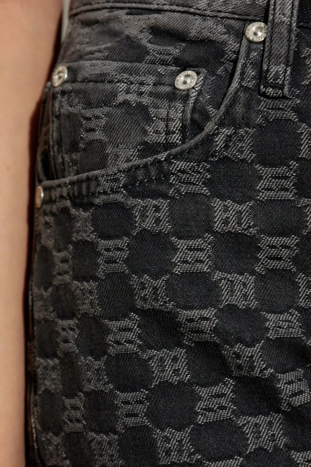 Misbhv Logo Jacquard Straight-Leg Jeans
