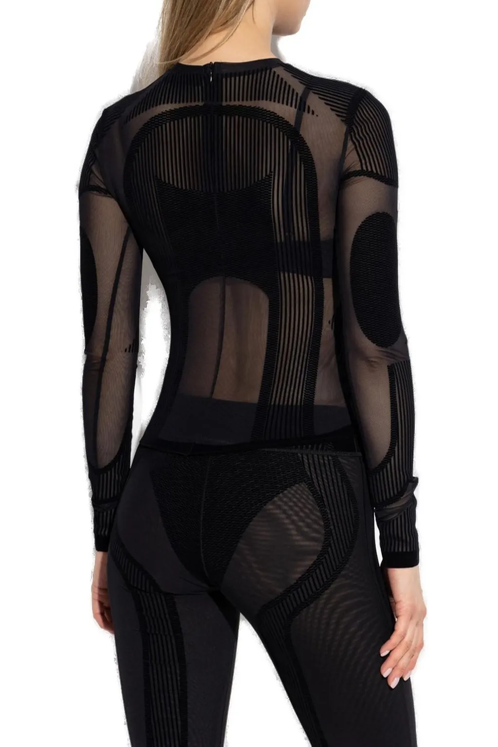 Misbhv Flock Mesh Sport Long-Sleeved Top