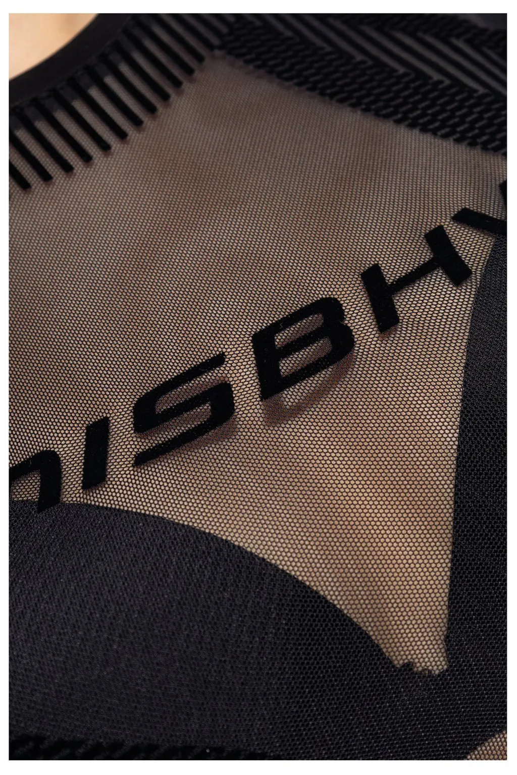 Misbhv Flock Mesh Sport Long-Sleeved Top