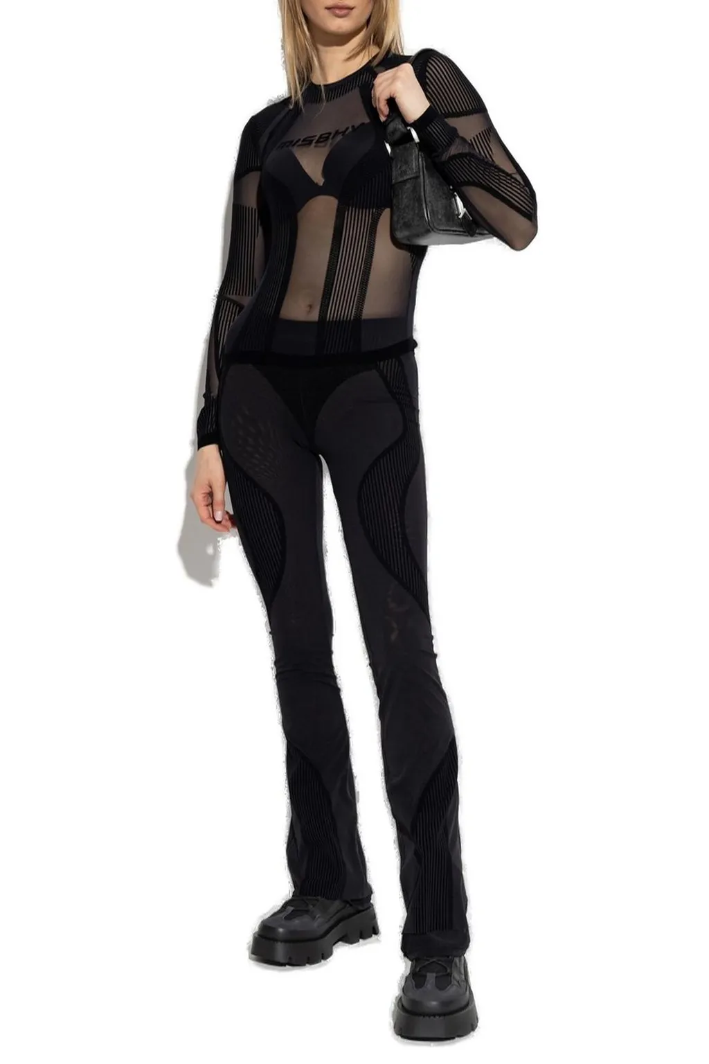 Misbhv Flock Mesh Sport Flared Pants