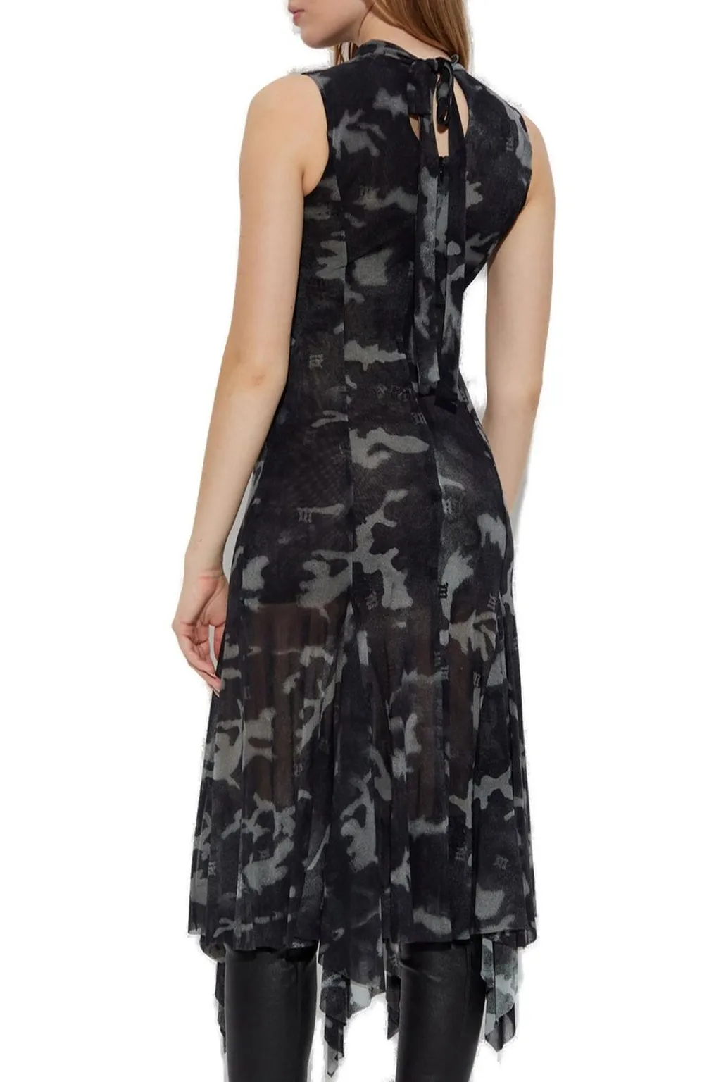 Misbhv Camo Mesh Midi Dress
