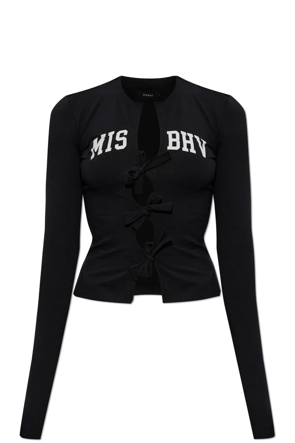 Misbhv Varsity Bows Long Sleeve Top