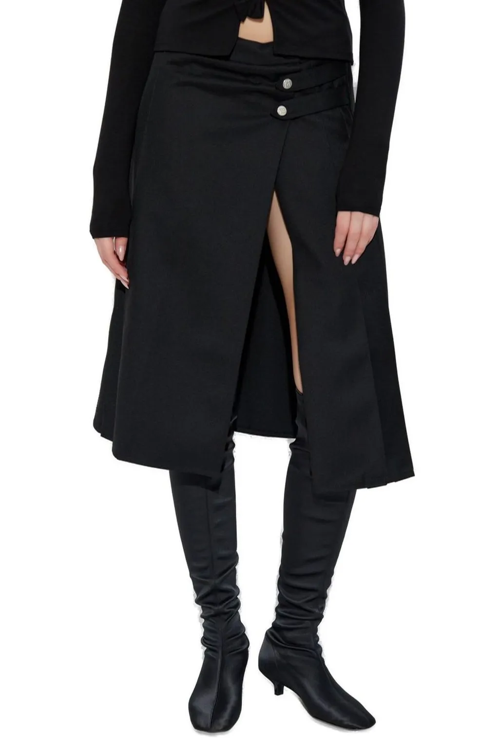 Misbhv Pleated Midi Skirt