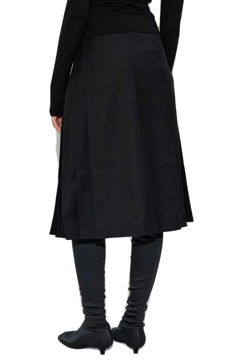 Misbhv Pleated Midi Skirt