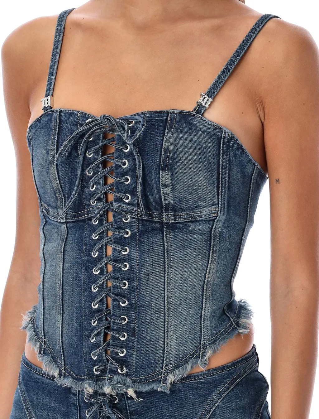 Misbhv Lara Laced Denim Corset