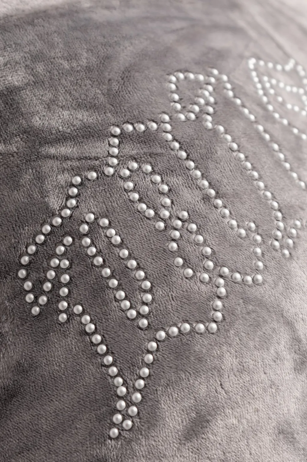 Misbhv Velour Embellished Zipped Hoodie