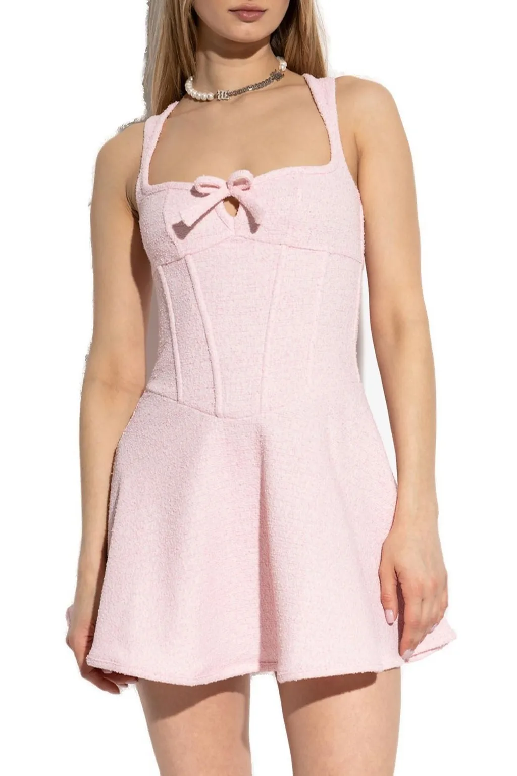 Misbhv Paris Tweed Corset Mini Dress