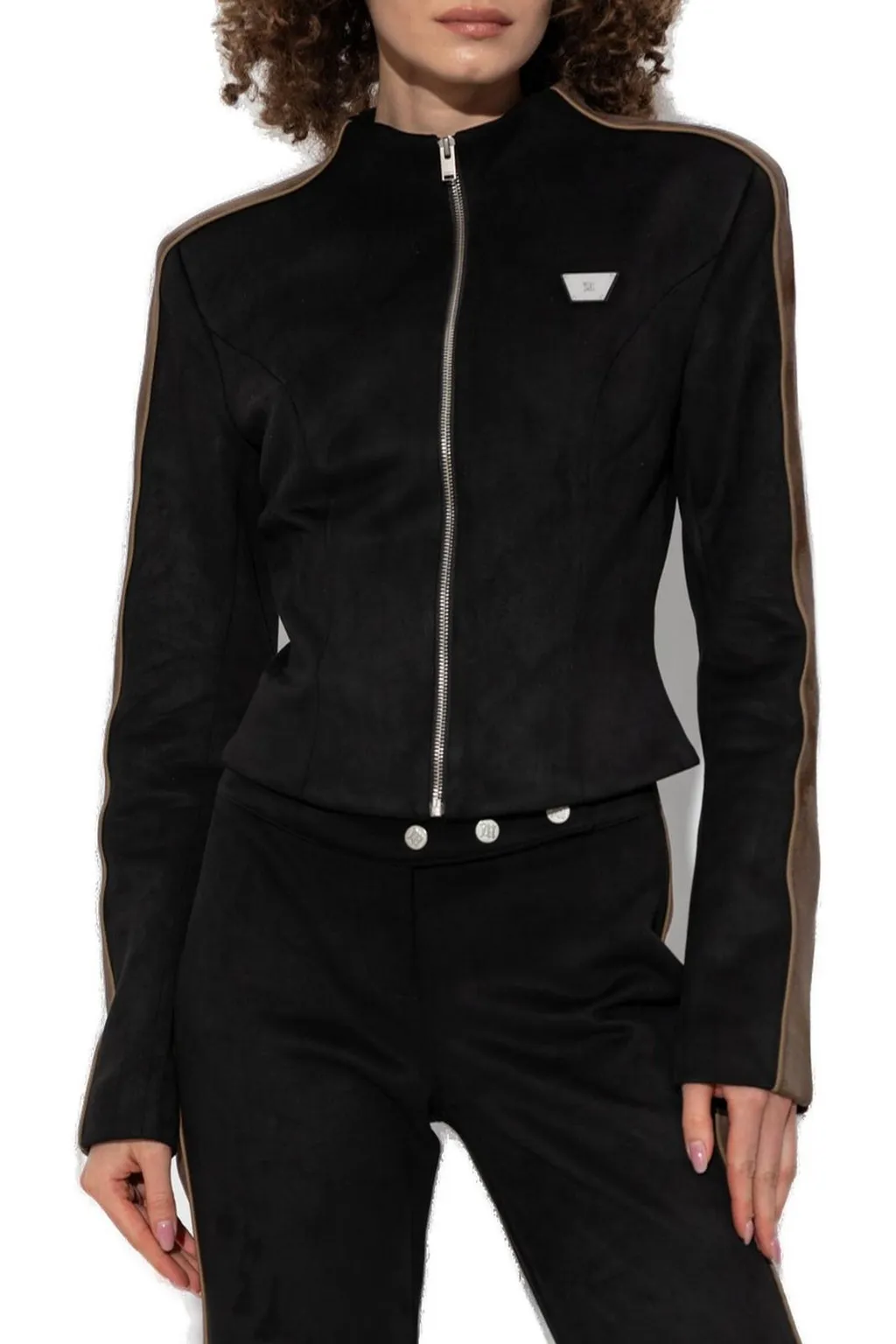 Misbhv Logo Plaque Zip-Up Jacket