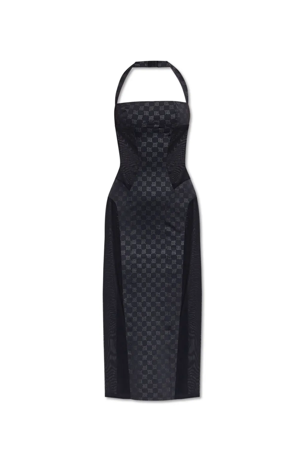 Misbhv Logo Printed Fitted Dress