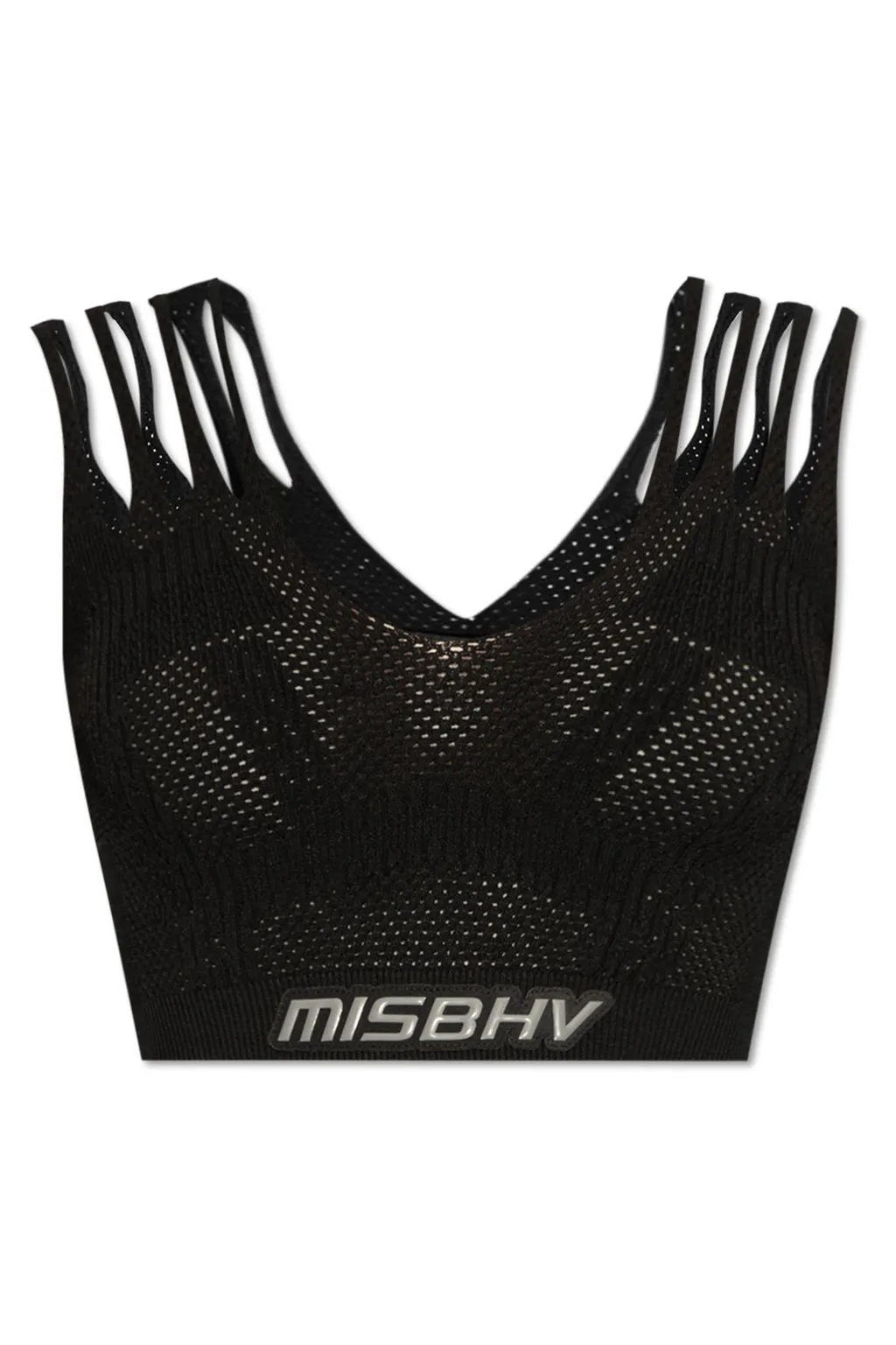 Misbhv Perforated Cropped Knitted Top