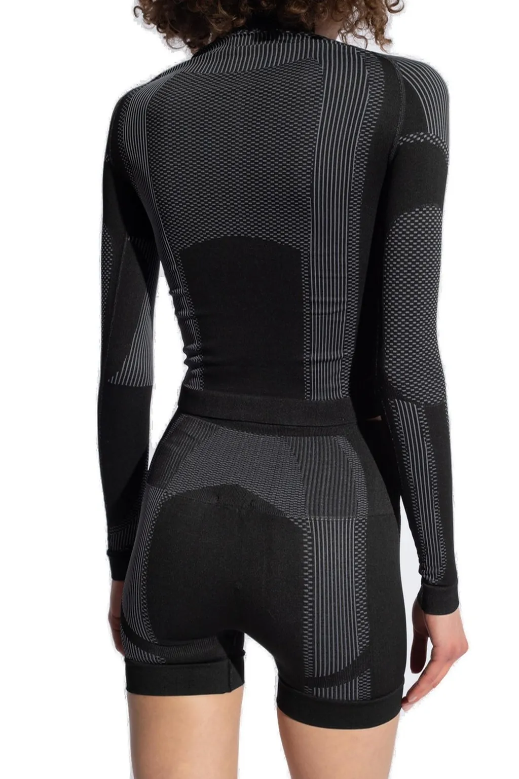 Misbhv Logo-Jacquard High-Neck Knitted Top