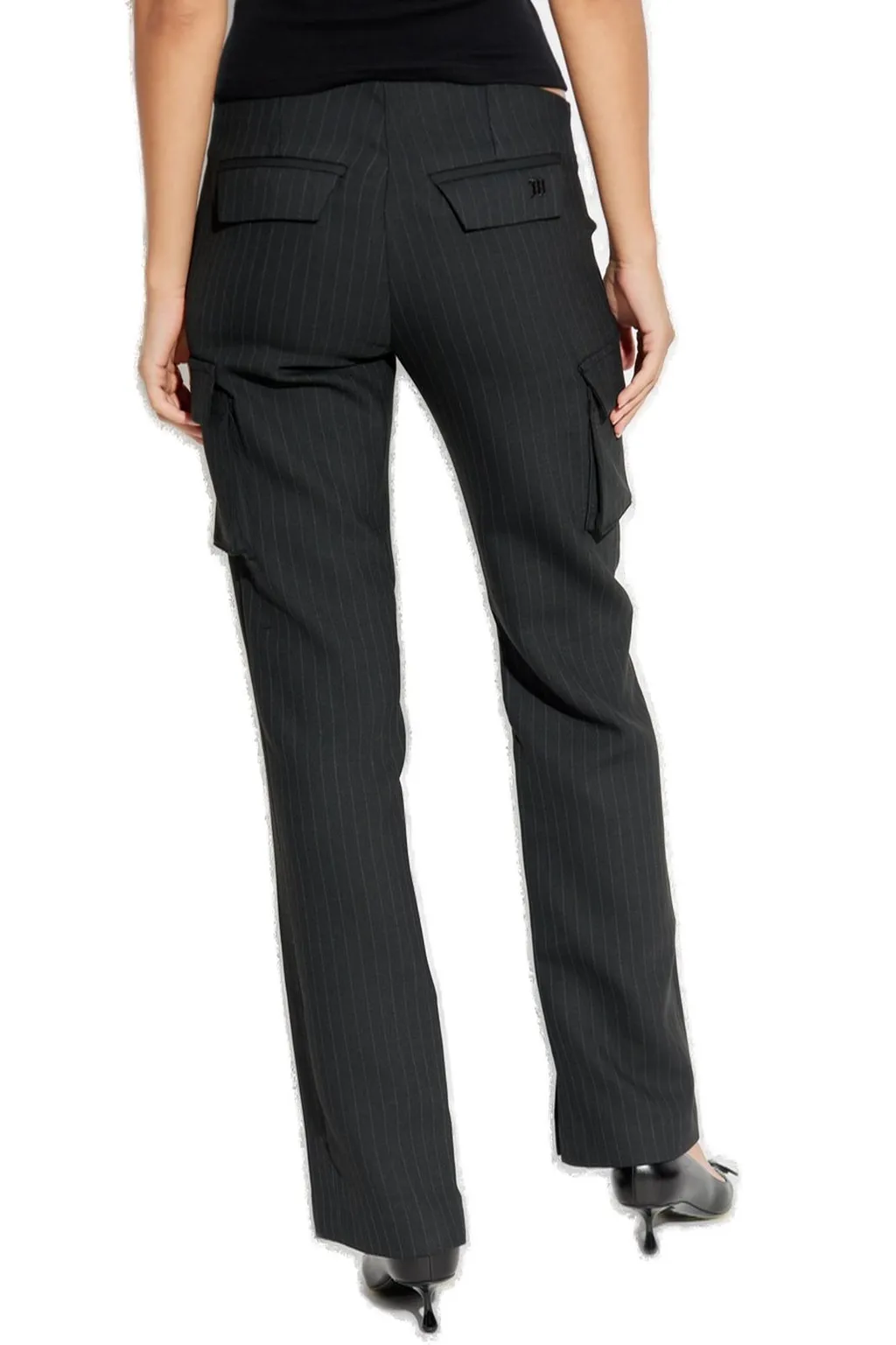 Misbhv Logo Embroidered Striped Trousers